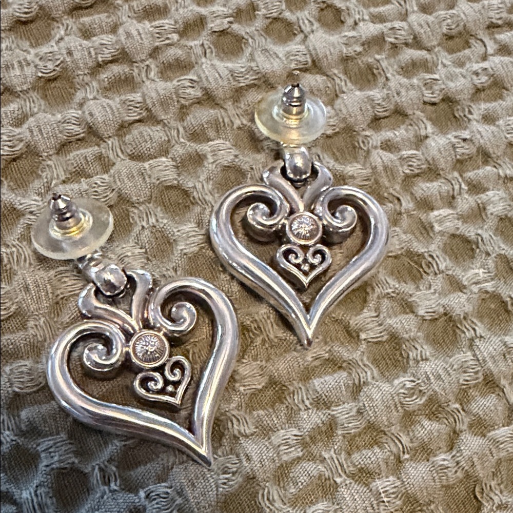 Brighton Silver Heart Pendant Necklace with Matching Earrings and ring - Picture 5 of 7